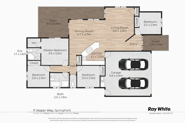 Floorplan of Homely house listing, 11 Jasper Way, Springfield QLD 4300