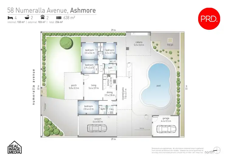 Floorplan of Homely house listing, 58 Numeralla Avenue, Ashmore QLD 4214