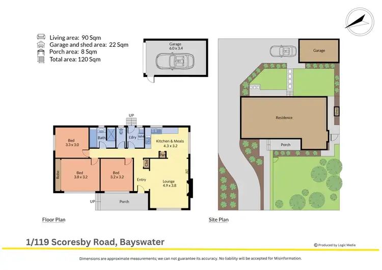 Floorplan of Homely unit listing, 1/119 Scoresby Road, Bayswater VIC 3153