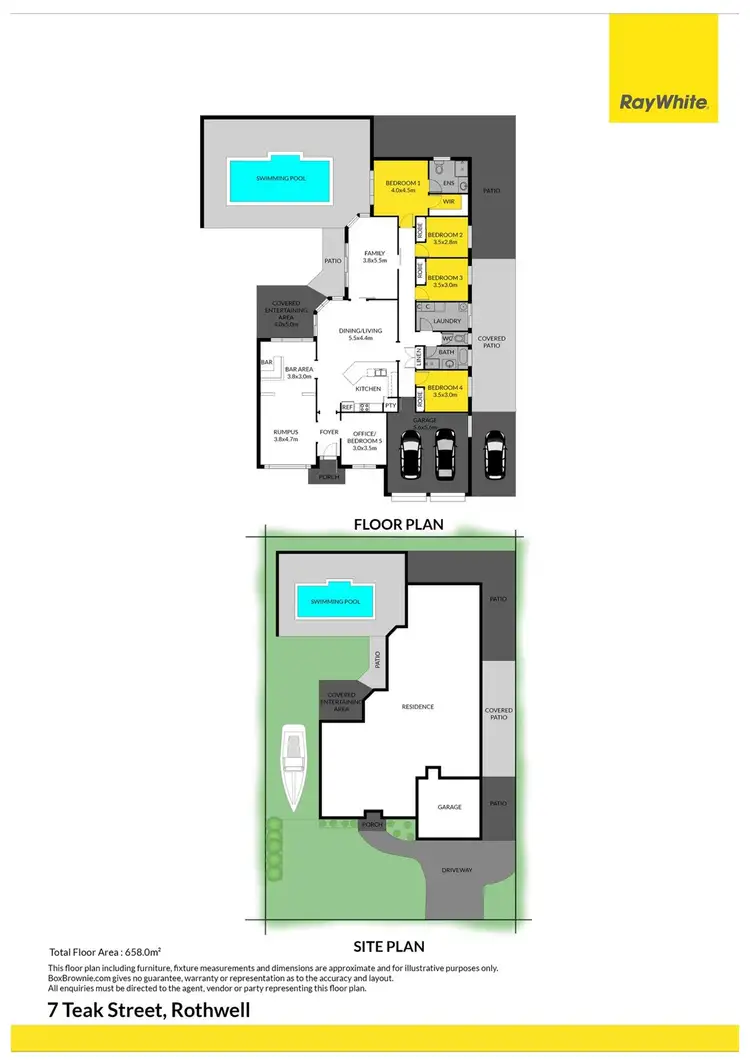 Floorplan of Homely house listing, 7 Teak Street, Rothwell QLD 4022