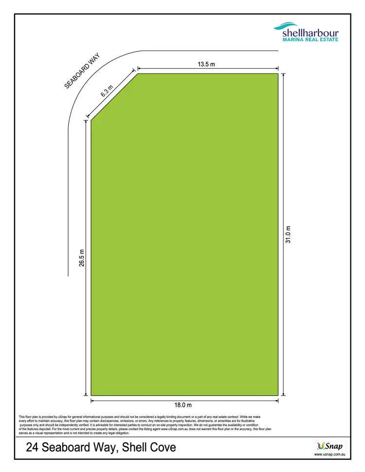 Floorplan of Homely land listing, 24 Seaboard Way, Shell Cove NSW 2529