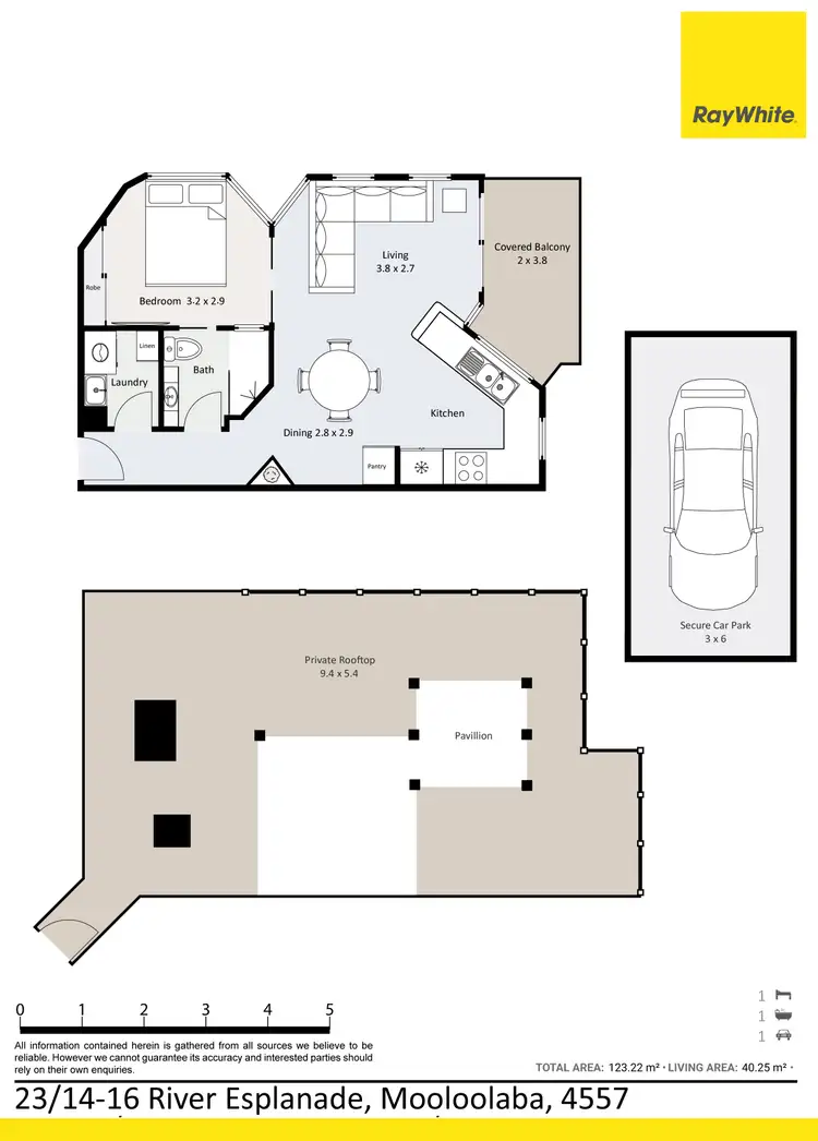 Floorplan of Homely apartment listing, 23/14-16 River Esplanade, Mooloolaba QLD 4557