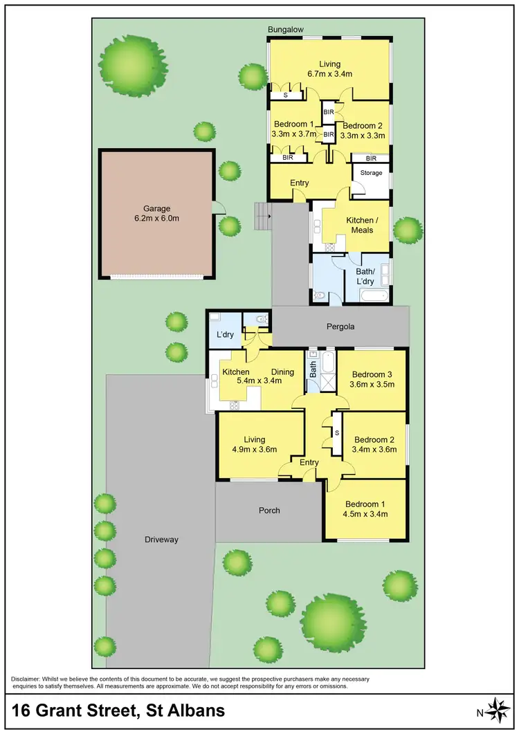 Floorplan of Homely house listing, 16 Grant Street, St Albans VIC 3021