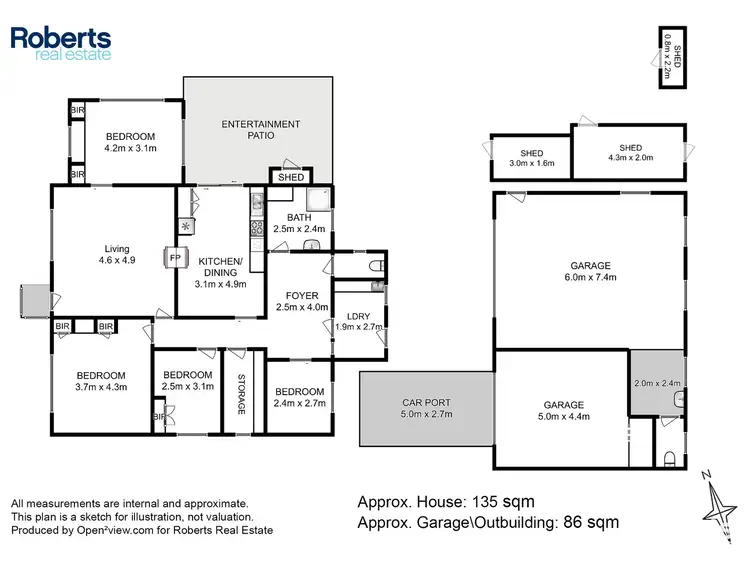 Floorplan of Homely house listing, 14882 Tasman Highway, Cranbrook TAS 7190