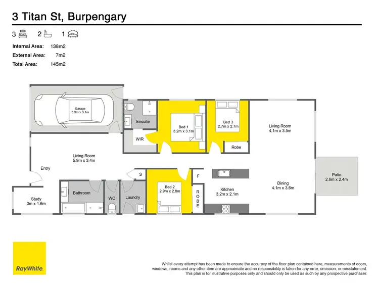 Floorplan of Homely house listing, 3 Titan Street, Burpengary QLD 4505