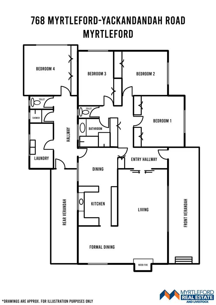 Floorplan of Homely house listing, 768 Yackandandah Road,, Myrtleford VIC 3737