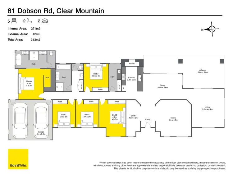 Floorplan of Homely house listing, 81 Dobson Road, Clear Mountain QLD 4500