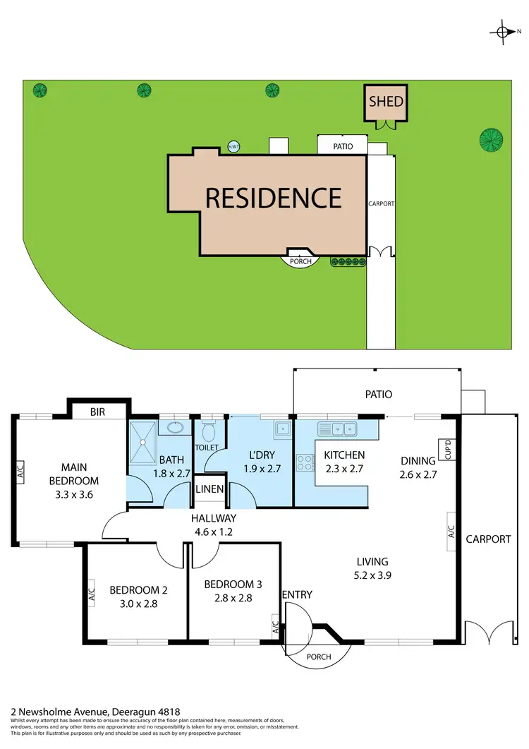 Floorplan of Homely house listing, 2 Newsholme Avenue, Deeragun QLD 4818