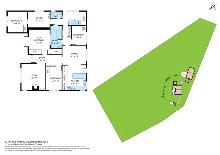 Floorplan of Homely house listing, 69 Reserve Road East, Mount Egerton VIC 3352