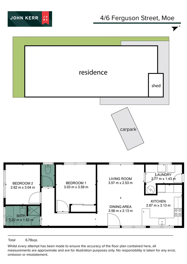 Floorplan of Homely unit listing, 4/6 Ferguson Street, Moe VIC 3825