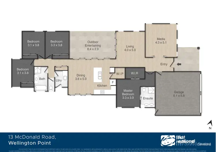 Floorplan of Homely house listing, 13 McDonald Road, Wellington Point QLD 4160
