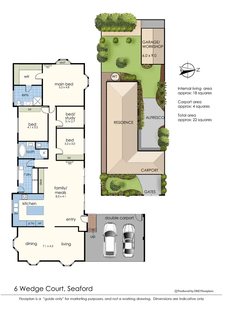 Floorplan of Homely house listing, 6 Wedge Court, Seaford VIC 3198