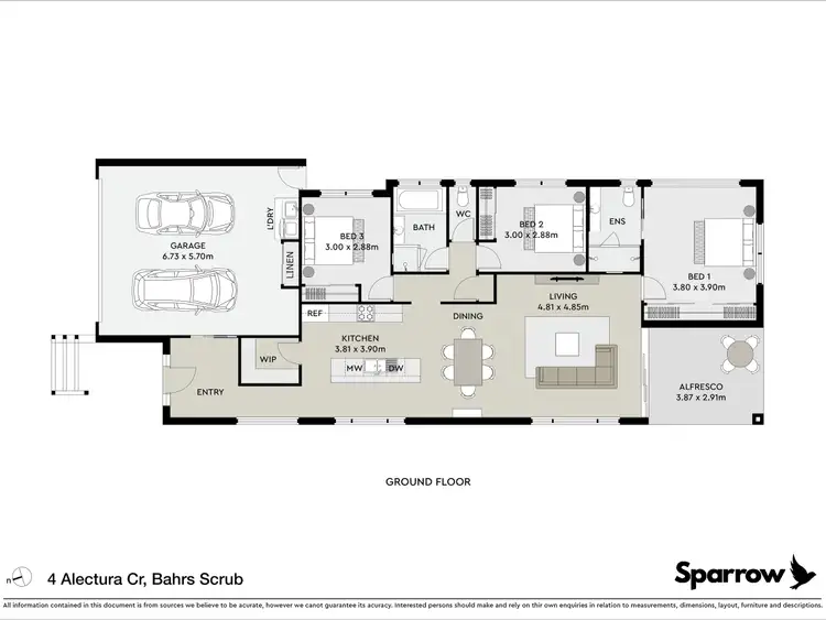 Floorplan of Homely house listing, 4 Alectura Crescent, Bahrs Scrub QLD 4207