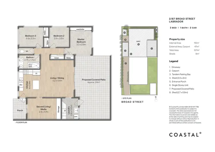 Floorplan of Homely house listing, 2/67 Broad Street, Labrador QLD 4215