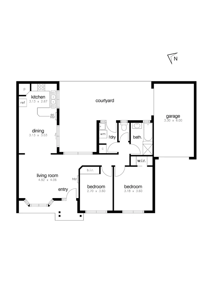 Floorplan of Homely unit listing, 2/26 Bracken Grove, Altona VIC 3018