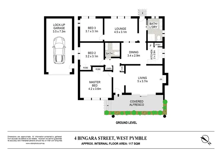 Floorplan of Homely house listing, 4 Bingara Street, West Pymble NSW 2073