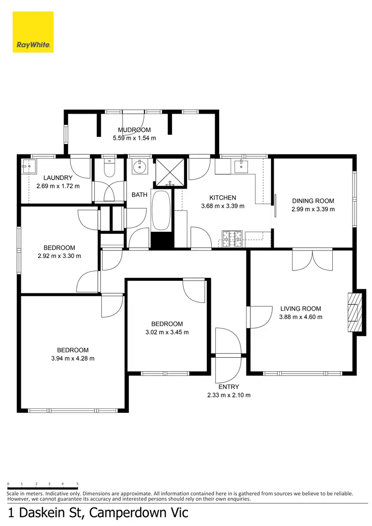 Floorplan of Homely house listing, 1 Daskein Street, Camperdown VIC 3260