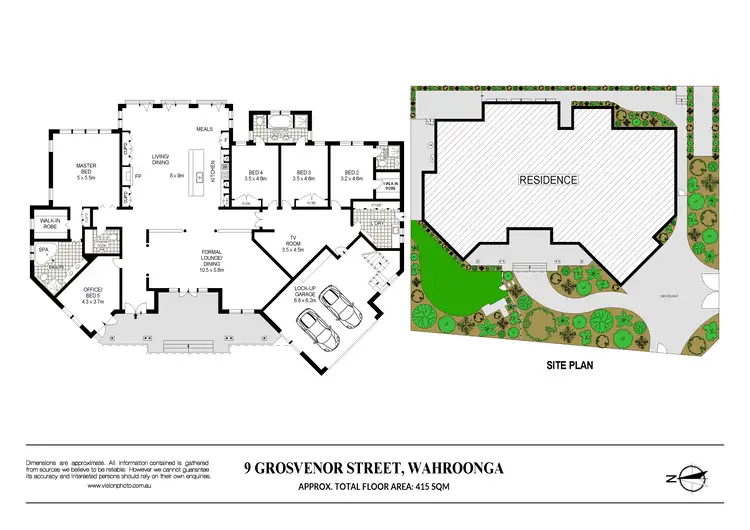 Floorplan of Homely house listing, 9 Grosvenor Street, Wahroonga NSW 2076