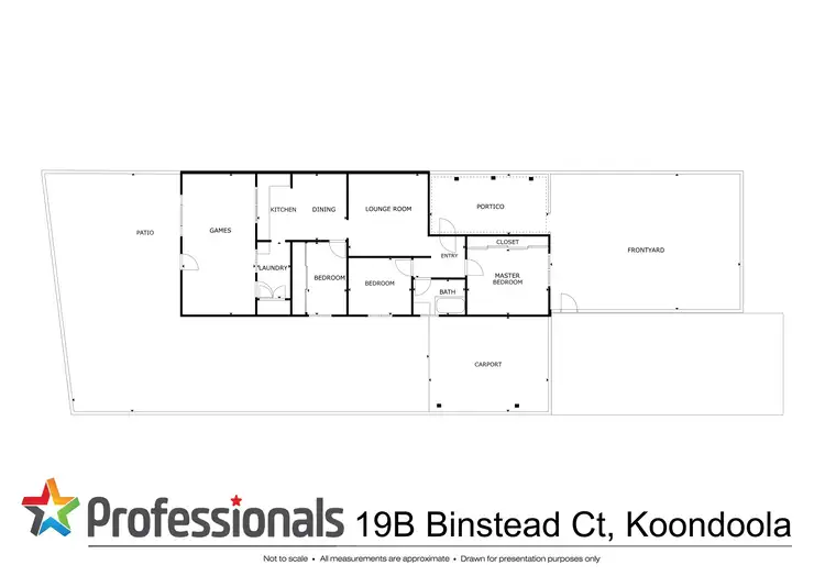Floorplan of Homely semi-detached listing, 19B Binstead Court, Koondoola WA 6064