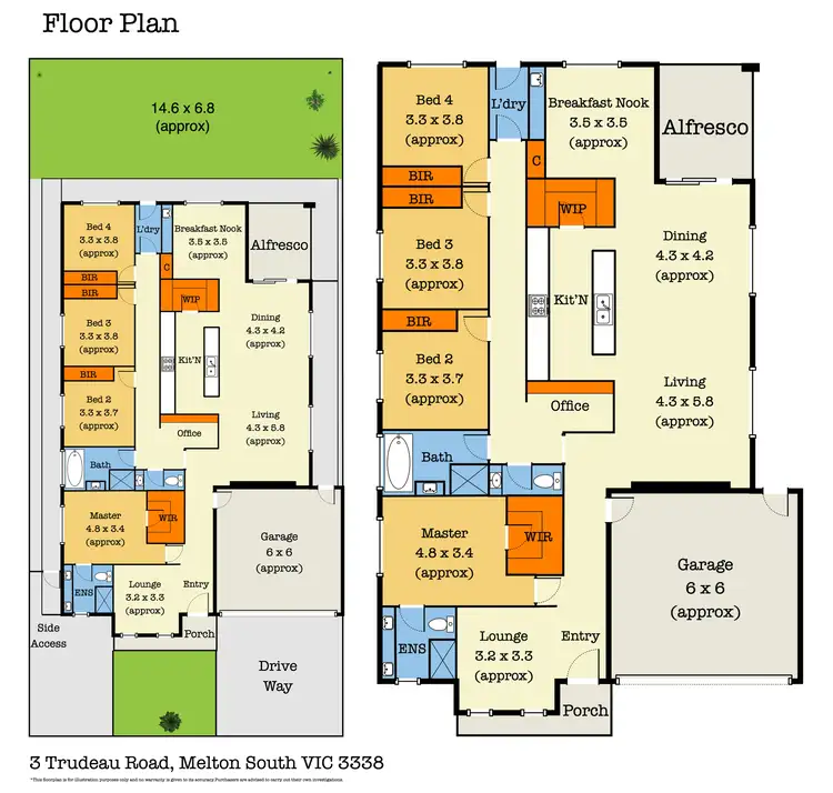 Floorplan of Homely house listing, 3 Trudeau Road, Melton South VIC 3338