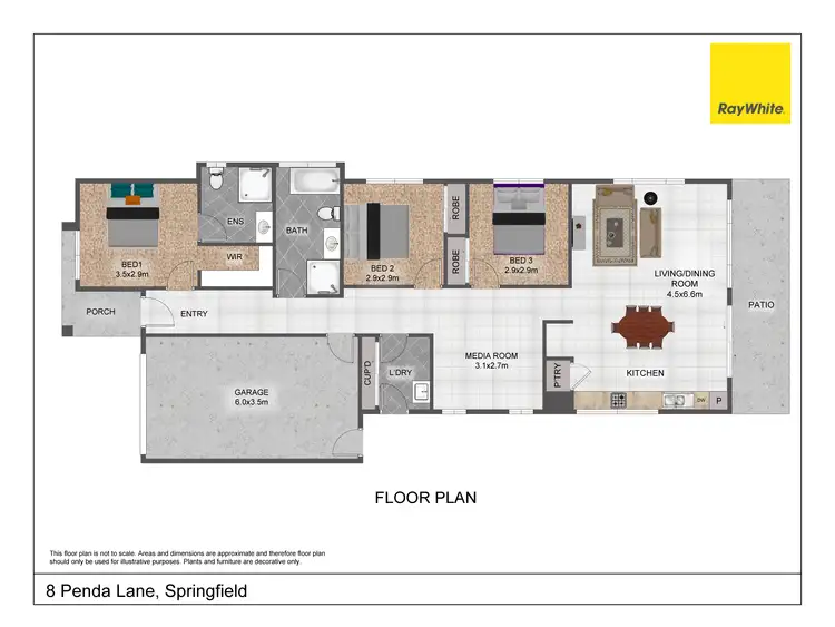 Floorplan of Homely house listing, 8 Penda Lane, Springfield QLD 4300