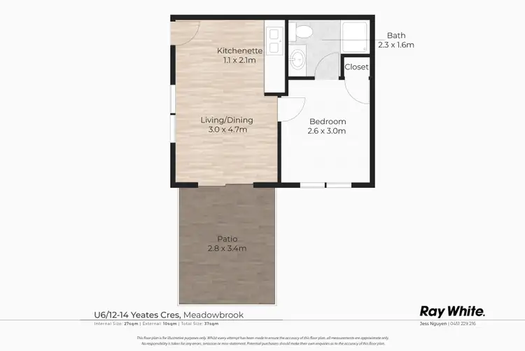 Floorplan of Homely house listing, 6/12-14 Yeates Crescent, Meadowbrook QLD 4131