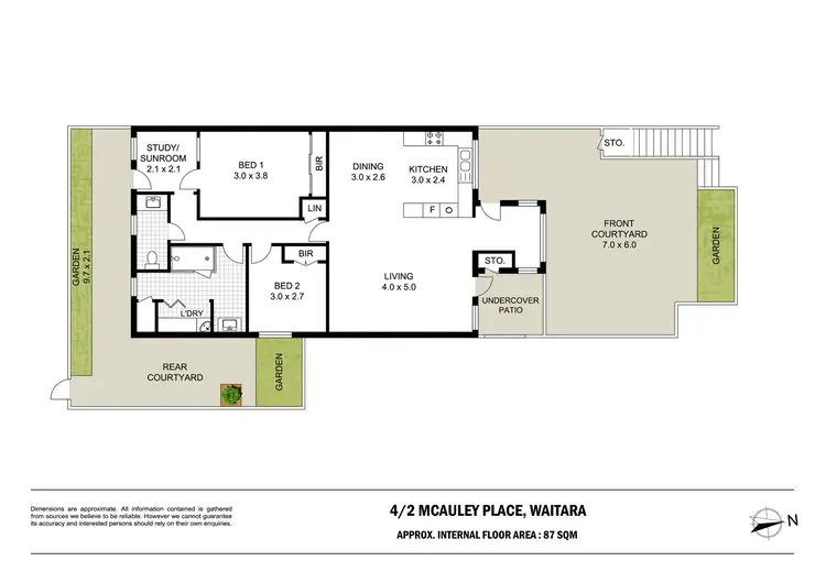 Floorplan of Homely unit listing, 4/2 Mcauley Place, Waitara NSW 2077
