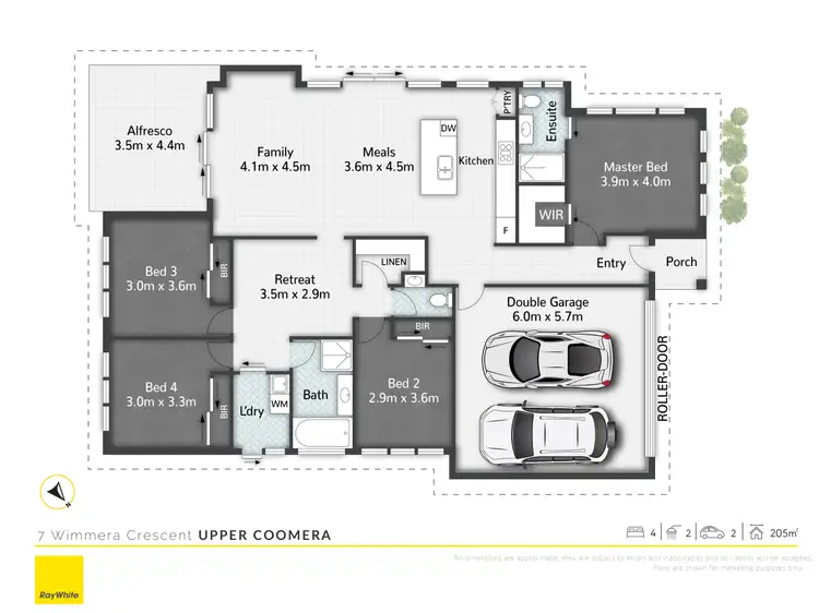 Floorplan of Homely house listing, 7 Wimmera Crescent, Upper Coomera QLD 4209