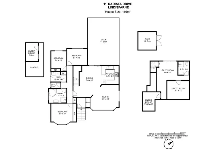 Floorplan of Homely house listing, 11 Radiata Drive, Lindisfarne TAS 7015