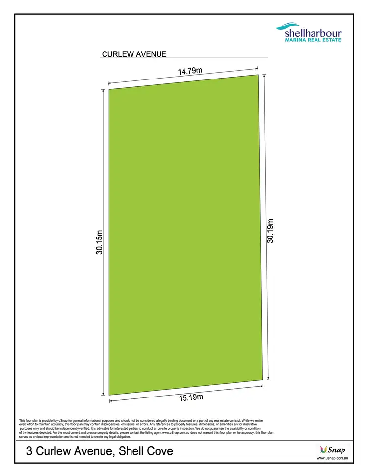 Floorplan of Homely land listing, 3 Curlew Avenue, Shell Cove NSW 2529