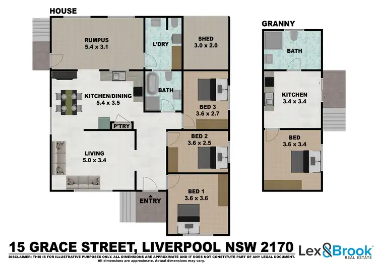 Floorplan of Homely house listing, 15 Grace St, Liverpool NSW 2170