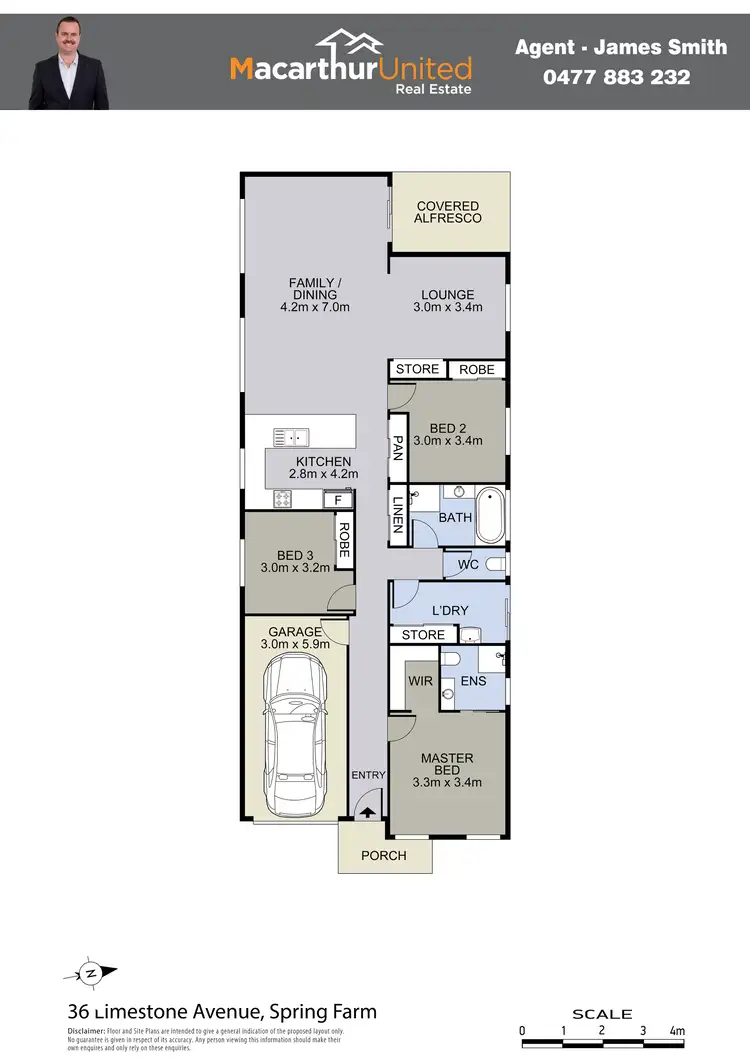 Floorplan of Homely house listing, 36 Limestone Avenue, Spring Farm NSW 2570