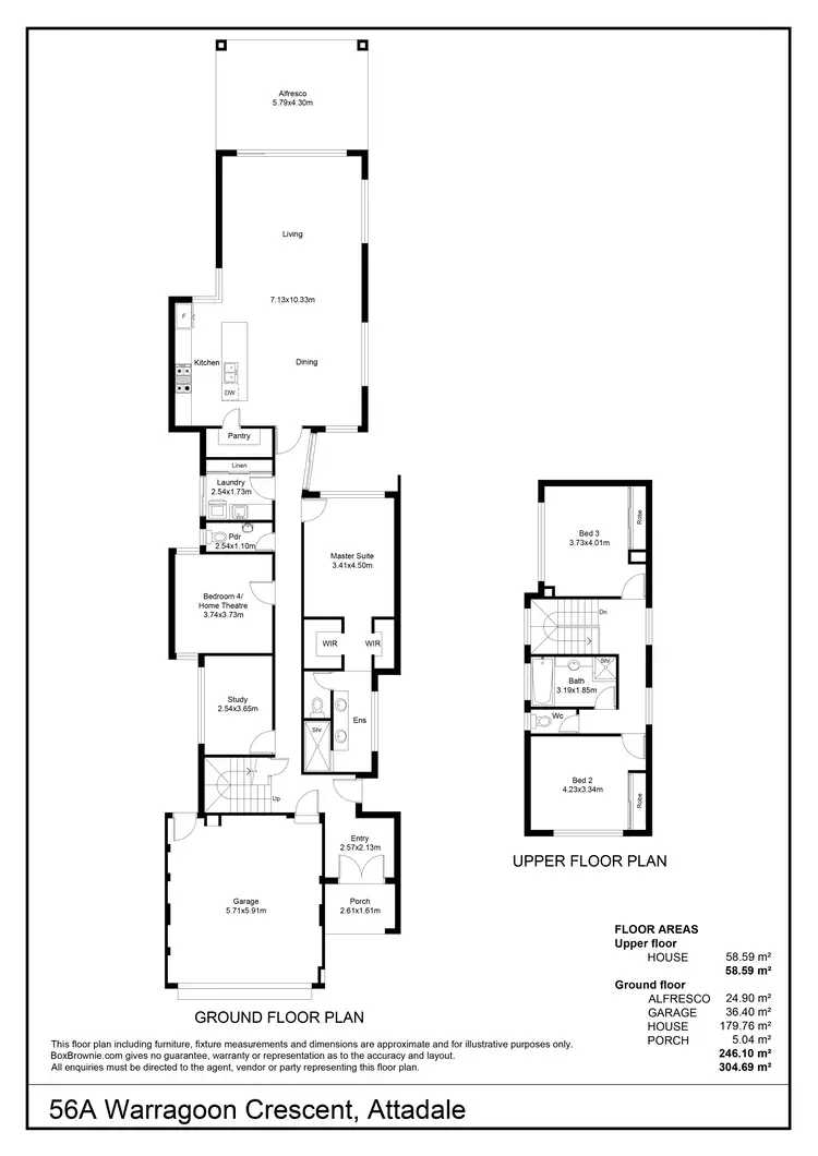 Floorplan of Homely house listing, 56A Warragoon Crescent, Attadale WA 6156