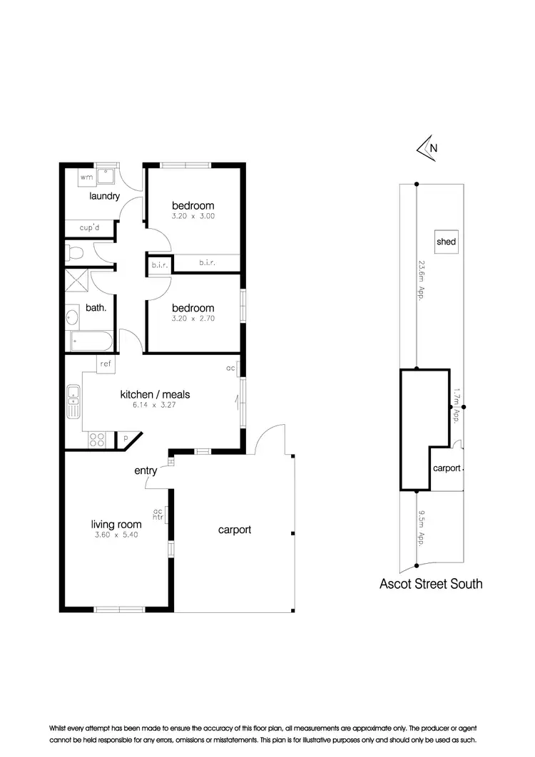 Floorplan of Homely unit listing, 17A Ascot Street South, Altona Meadows VIC 3028