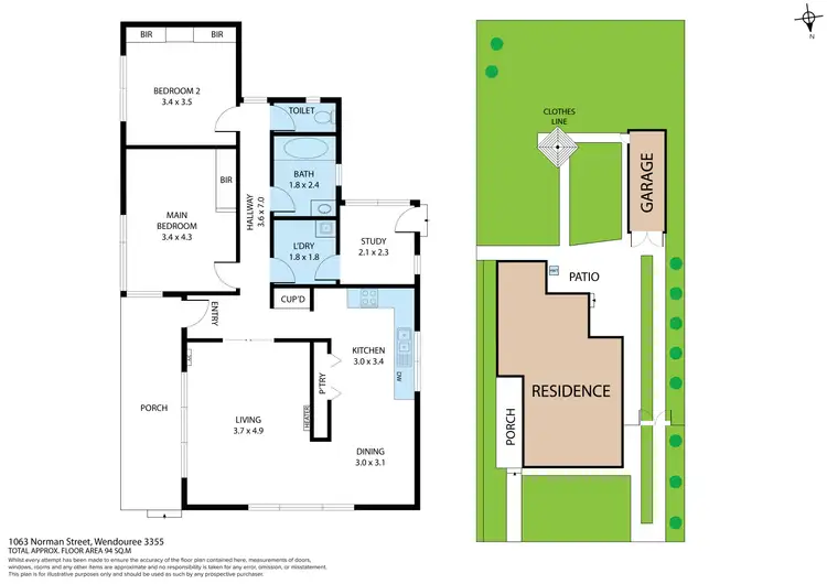 Floorplan of Homely house listing, 1063 Norman Street, Wendouree VIC 3355
