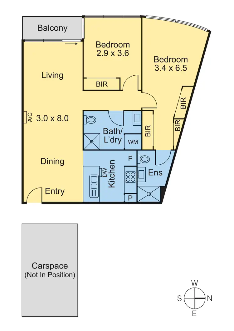 Floorplan of Homely apartment listing, 1804/109 Clarendon Street, Southbank VIC 3006