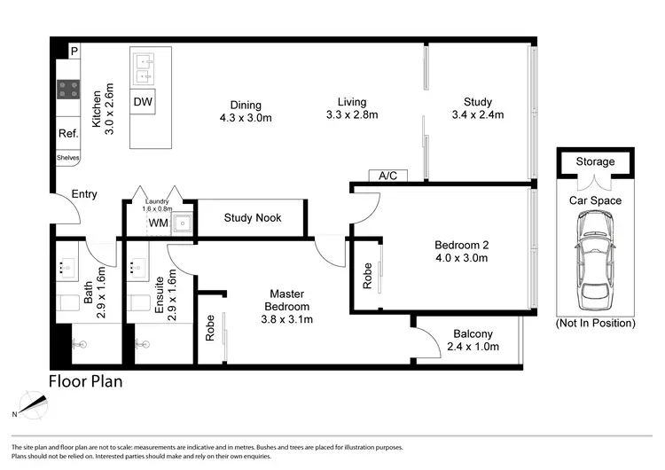 Floorplan of Homely apartment listing, 423/642 Doncaster Road, Doncaster VIC 3108