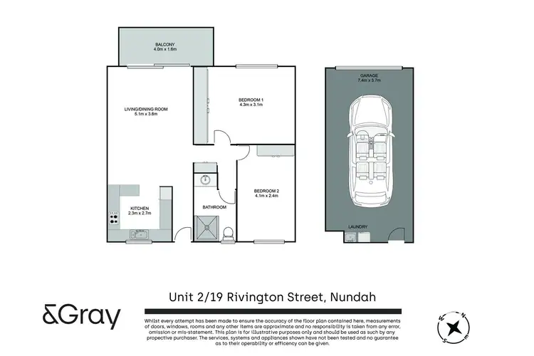 Floorplan of Homely unit listing, 2/19 Rivington Street, Nundah QLD 4012