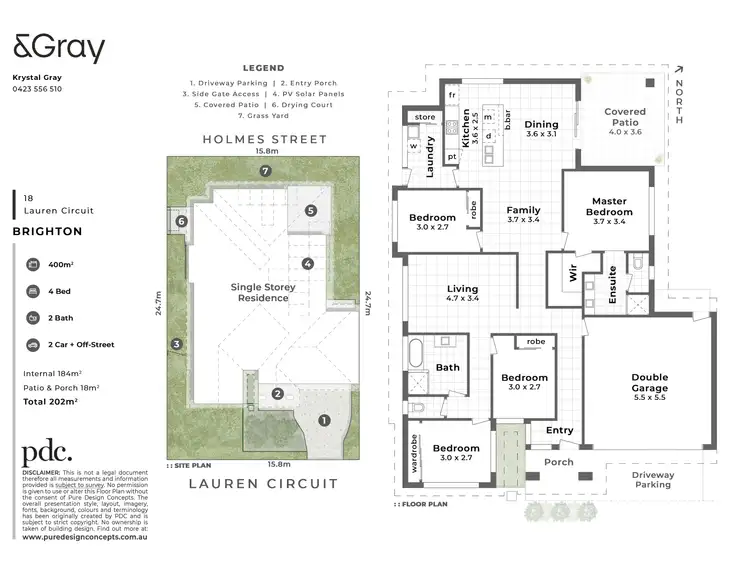 Floorplan of Homely house listing, 18 Lauren Circuit, Brighton QLD 4017