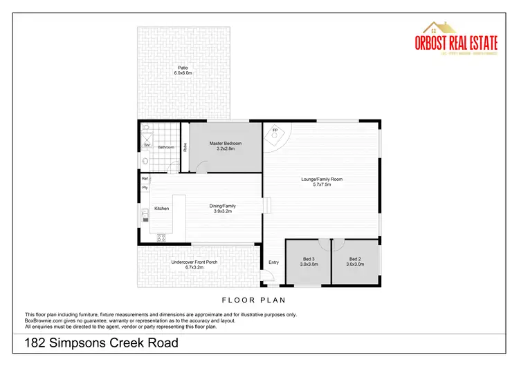 Floorplan of Homely rural property listing, 182 Simpsons Creek Road, Orbost VIC 3888