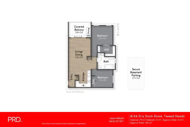 Floorplan of Homely unit listing, 8/34 Dry Dock Road, Tweed Heads South NSW 2486