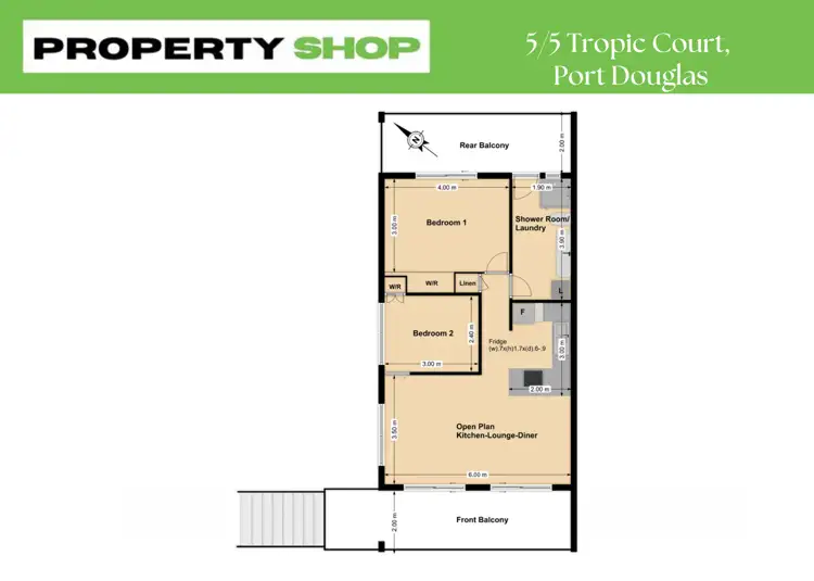 Floorplan of Homely apartment listing, 5/5 Tropic Court, Port Douglas QLD 4877