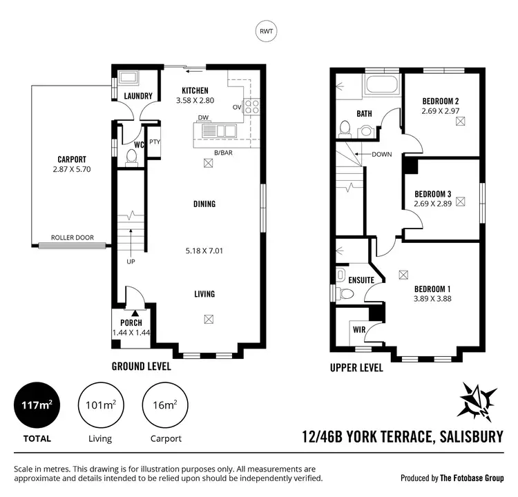 Floorplan of Homely house listing, 12/46B York Terrace, Salisbury SA 5108