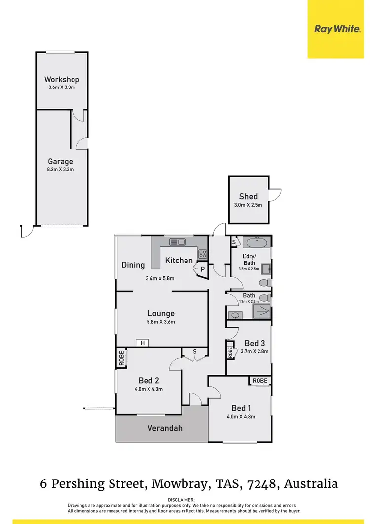 Floorplan of Homely house listing, 6 Pershing Street, Mowbray TAS 7248