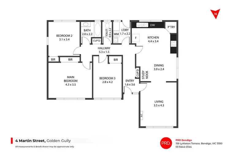 Floorplan of Homely house listing, 4 Martin Street, Golden Gully VIC 3555