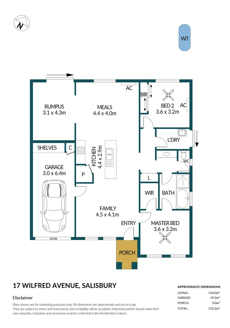 Floorplan of Homely house listing, 17 Wilfred Avenue, Salisbury SA 5108