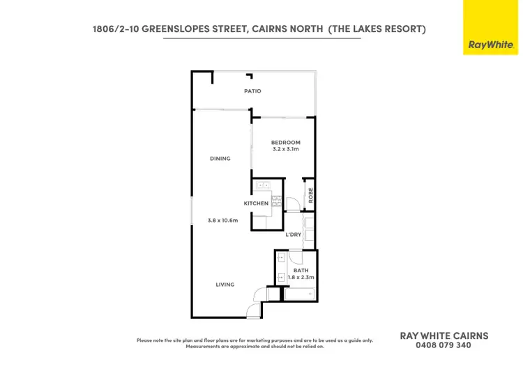 Floorplan of Homely apartment listing, 1806/2-10 Greenslopes Street, Cairns North QLD 4870