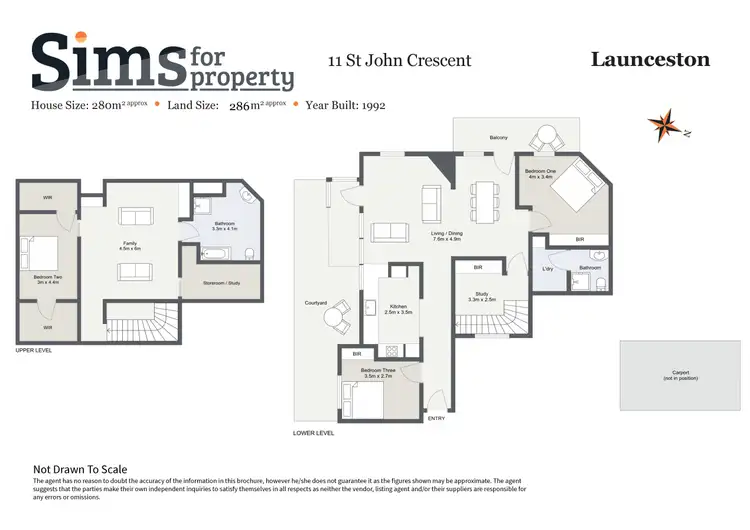 Floorplan of Homely townhouse listing, 11 St John Crescent, Launceston TAS 7250