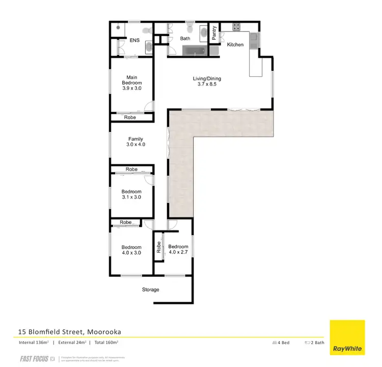 Floorplan of Homely house listing, 15 Blomfield Street, Moorooka QLD 4105