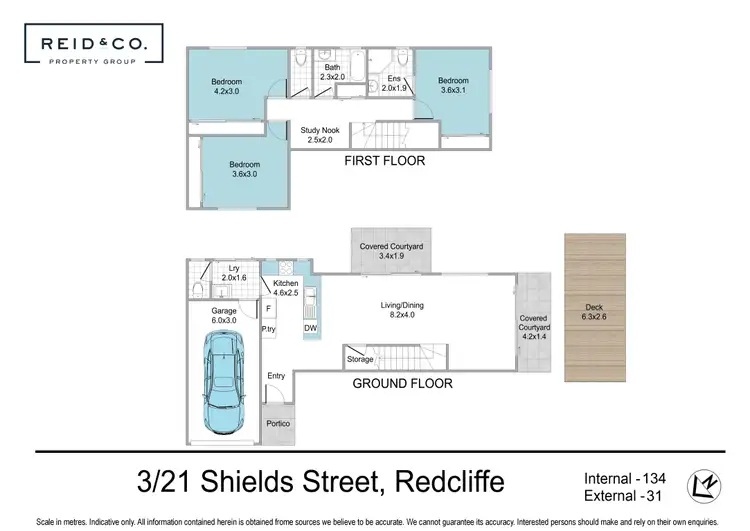 Floorplan of Homely townhouse listing, 3/19-21 Shields Street, Redcliffe QLD 4020
